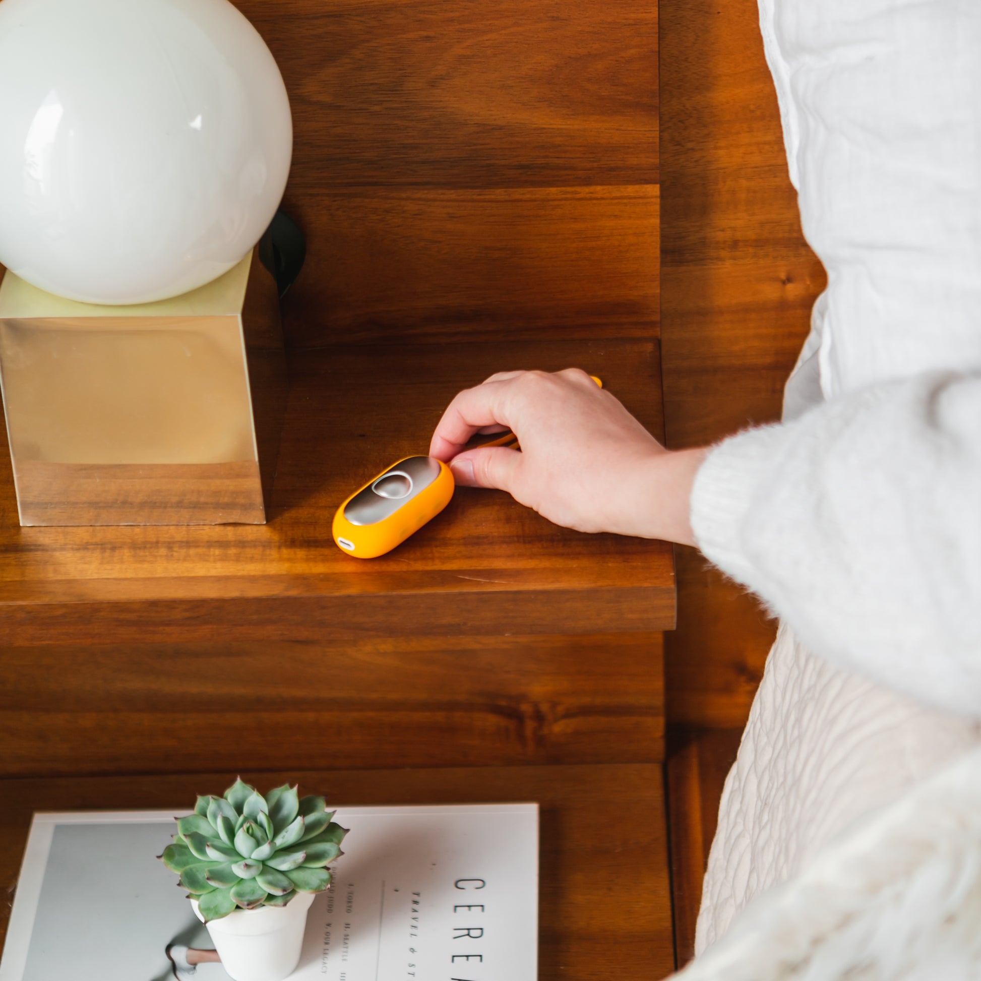 Chill Pill on nightstand for sleep support