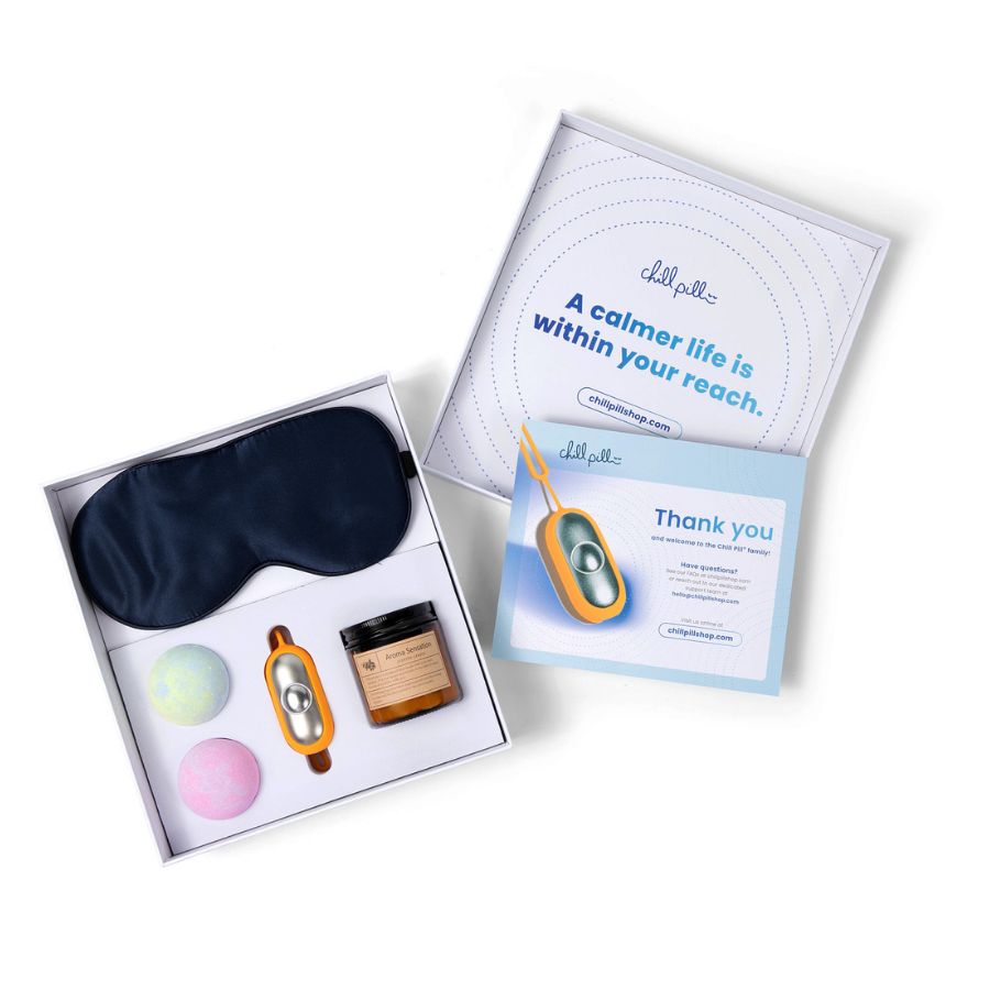 contents of The Chill and Unwind Gift Box